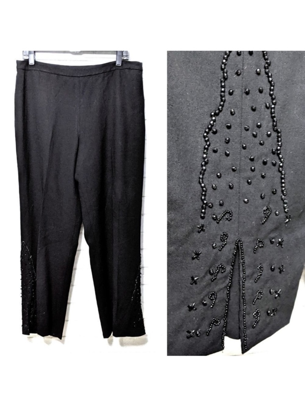 JONES NEW YORK Wool Beaded Evening Pants 14
